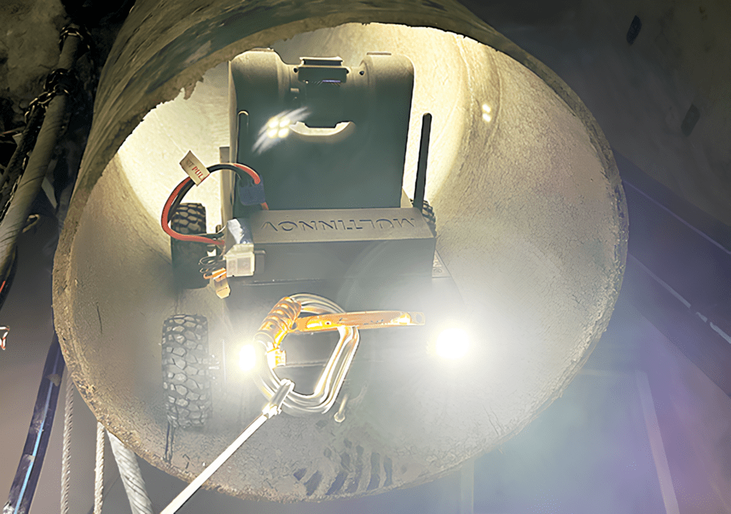 Hydro Exploitation : un robot inspecte les canalisations difficiles d&rsquo;accès