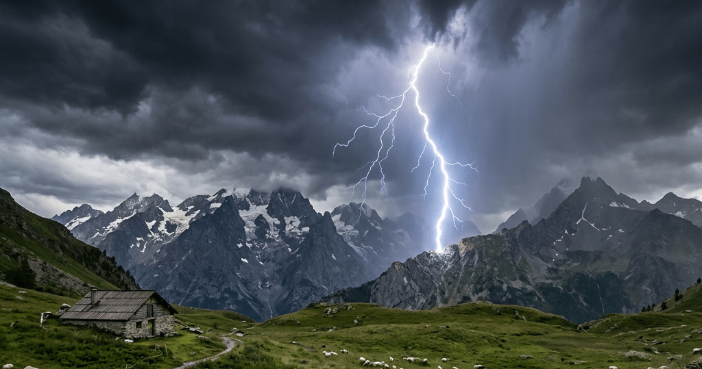 Dangers naturels : un projet pour mieux comprendre et cartographier les orages en Valais